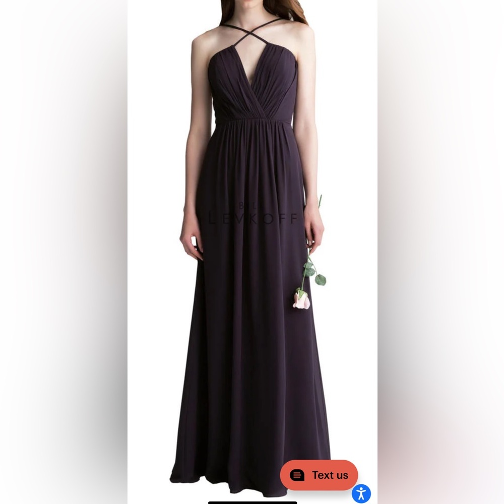 Bill Levkoff Navy Bridesmaid Dress
